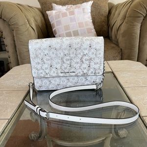 White Michael Kors Crossbody Purse